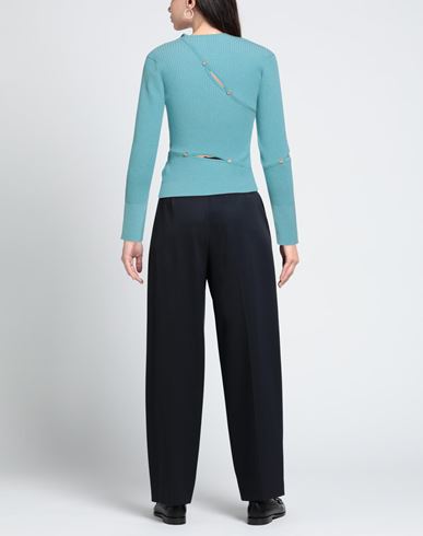 Woman Sweater Azure Size 8 Viscose, Polyamide, Linen, Elastane