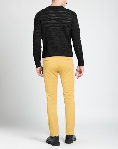 Man Pants Mustard Size 32 Cotton, Elastane