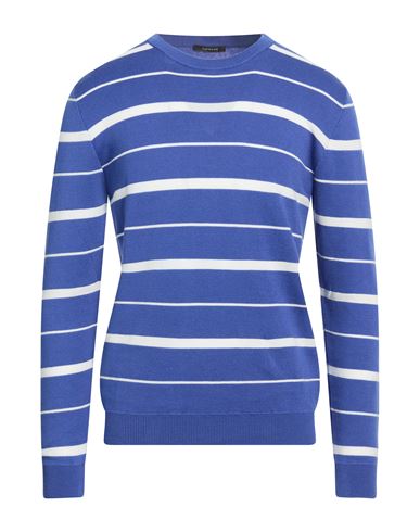 Man Sweater Blue Size 40 Cotton
