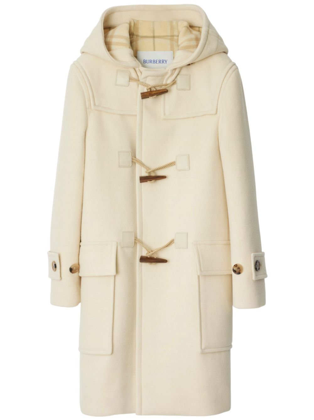Hooded duffle coat - Neutrals