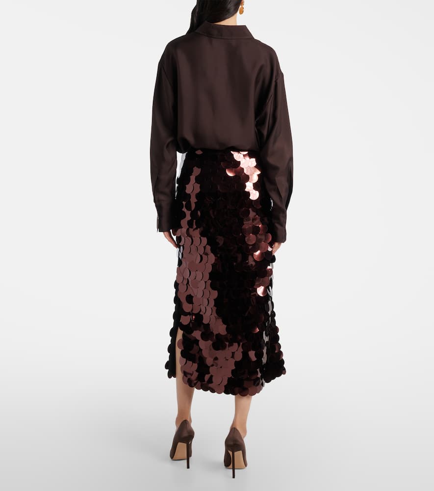 Sequined midi skirt