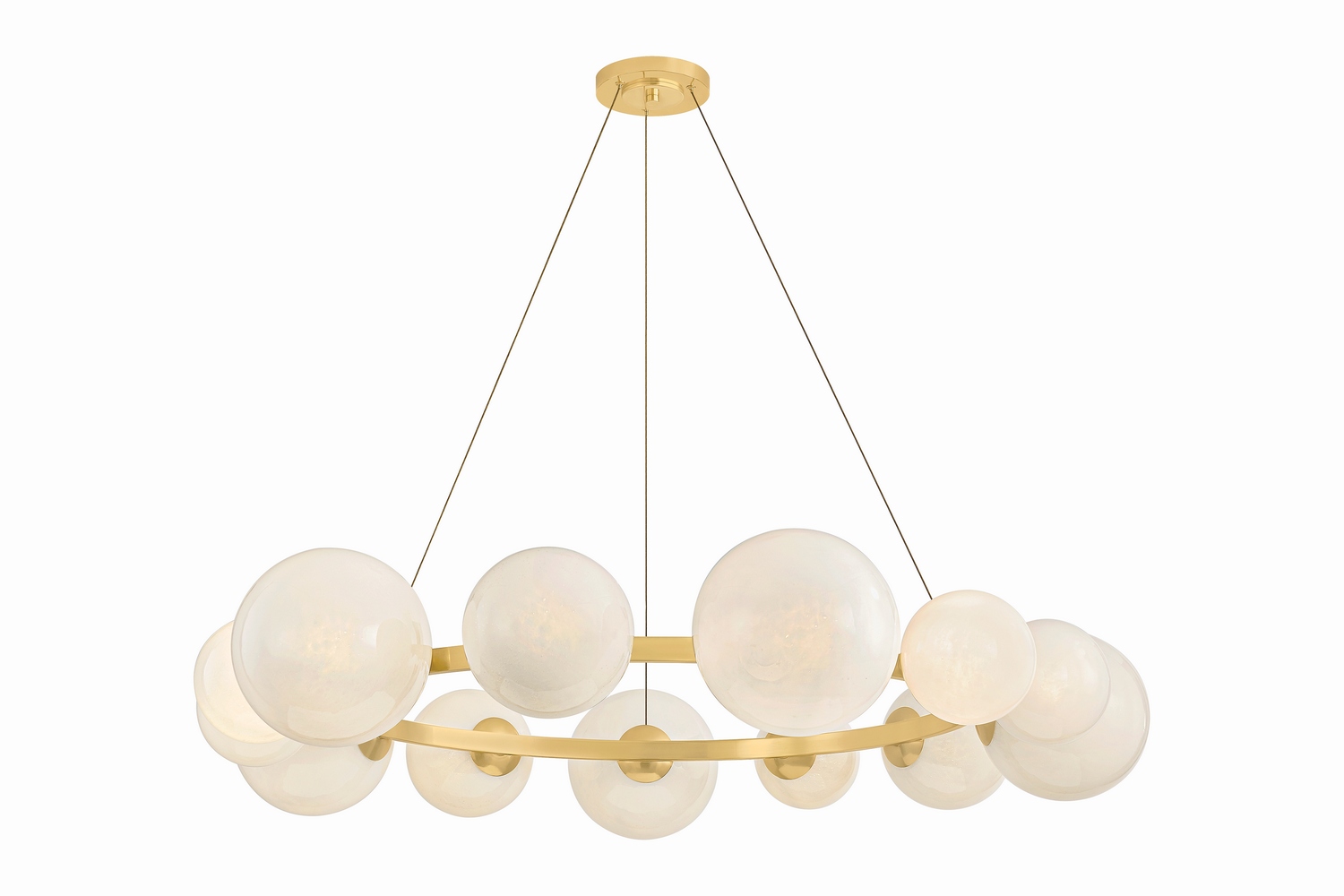 Aged Brass Chandelier from the Pacama Collection