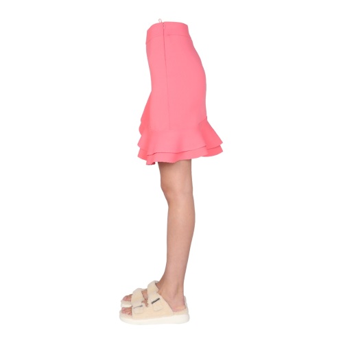 Ruffled A-line skirt