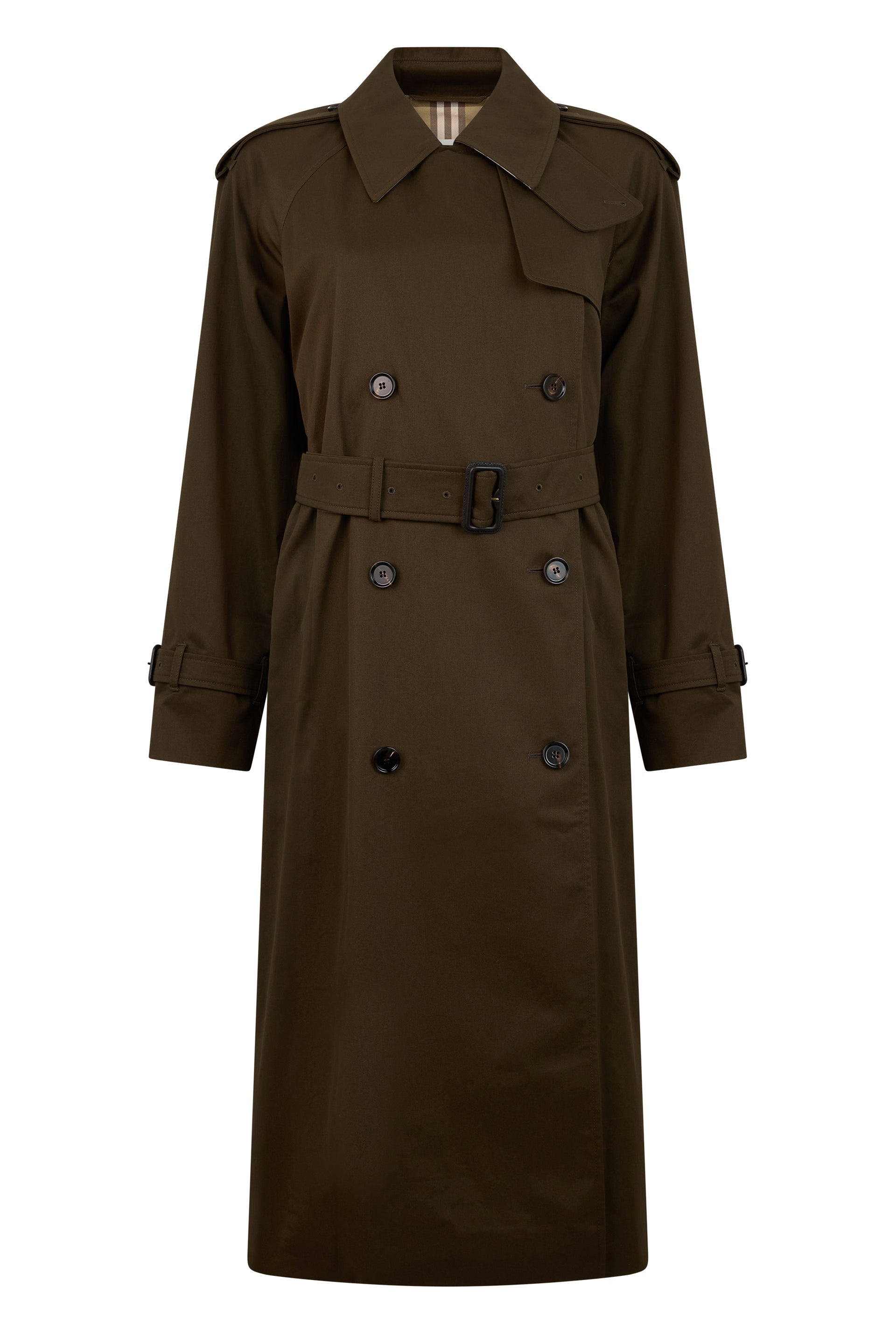 Long Trench Coat with Belt