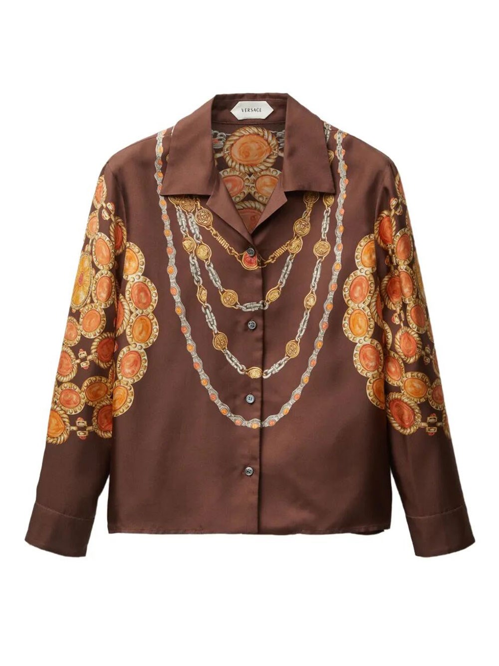 "The Lover" Print Silk Twill Shirt
