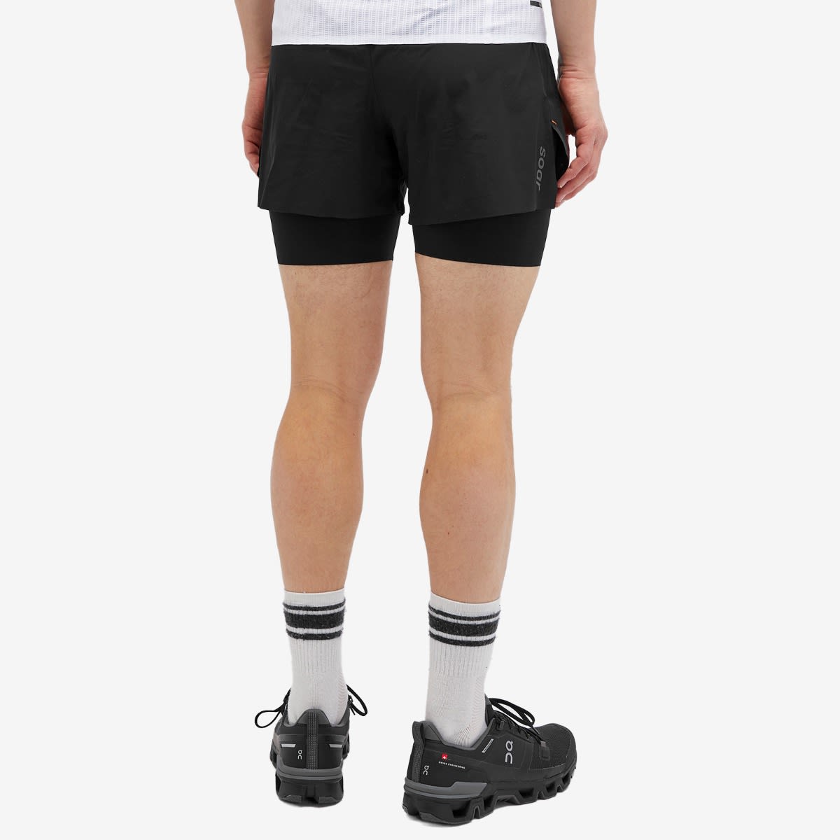 Men's Dual Run Shorts in Black