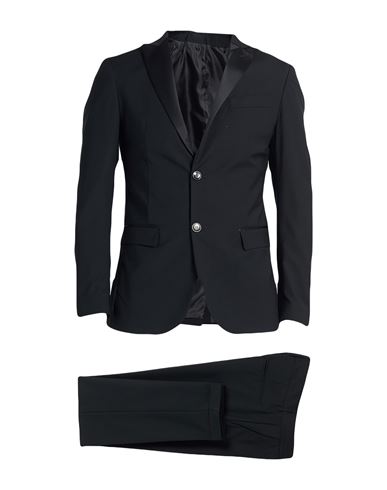 Man Suit Black Size 50 Polyester, Viscose, Elastane
