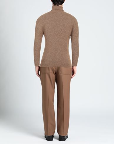 Alpha Studio Man Turtleneck Camel Size 46 Alpaca wool, Polyamide, Cotton, Modal, Elastane