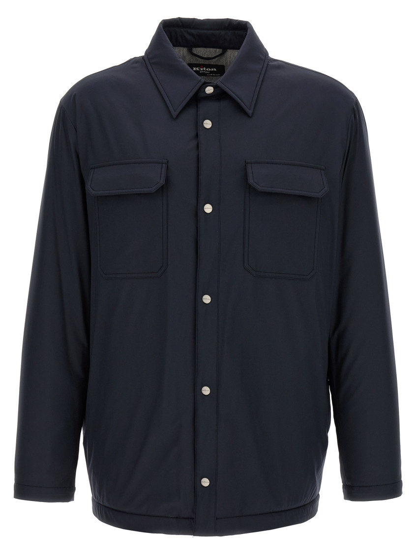 Padded Overshirt Casual Jackets And Parka Blue
