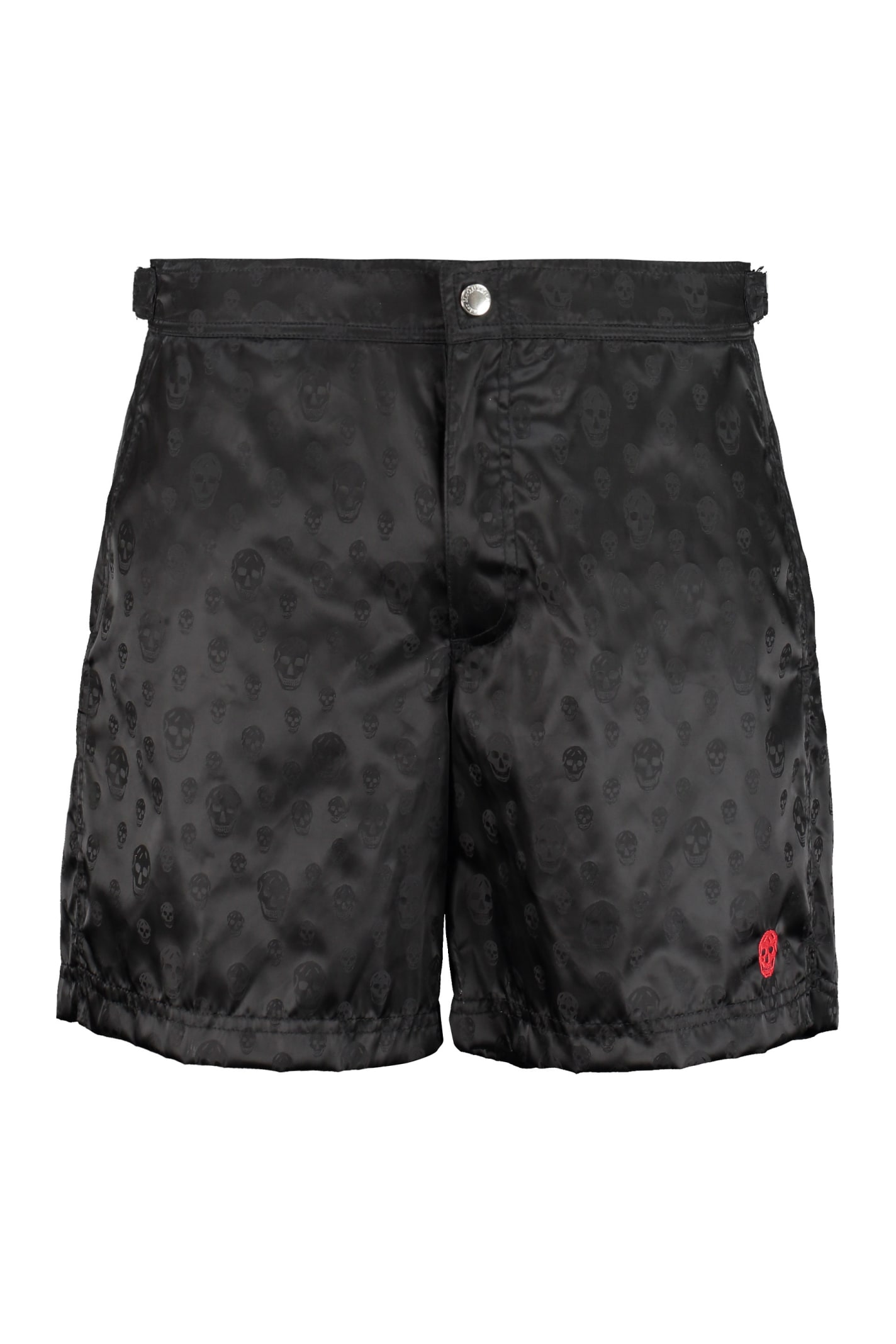 Skull-print swim shorts