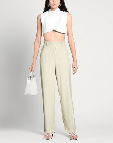 Woman Pants Beige Size S Polyester, Viscose, Elastane, Metallic fiber