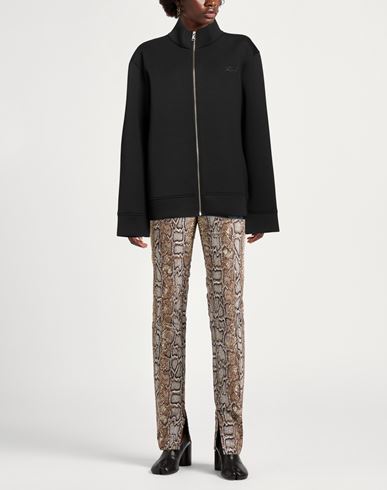 Woman Sweatshirt Black Size XS Polyester, Viscose, Elastane