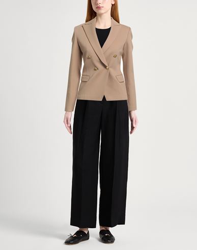 Woman Blazer Camel Size 2 Viscose, Polyamide, Elastane