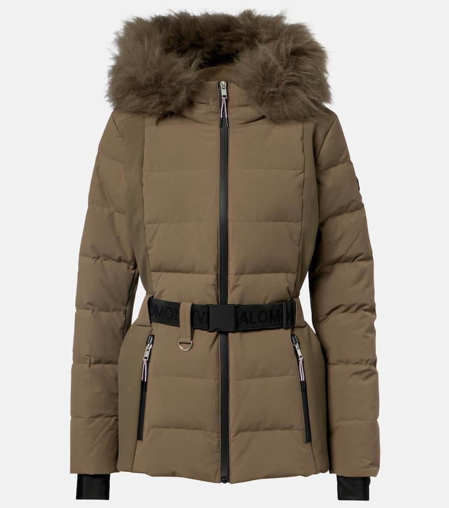 Doudoune 64cm belted down jacket