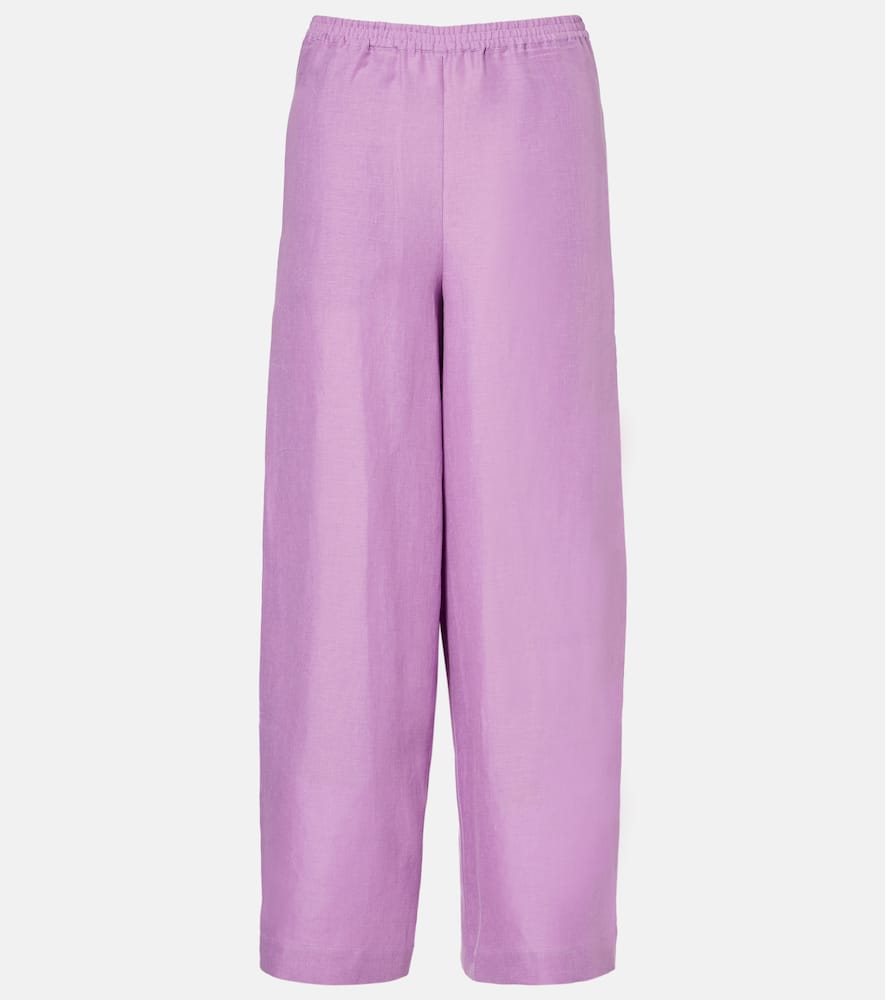 Select linen wide-leg pants