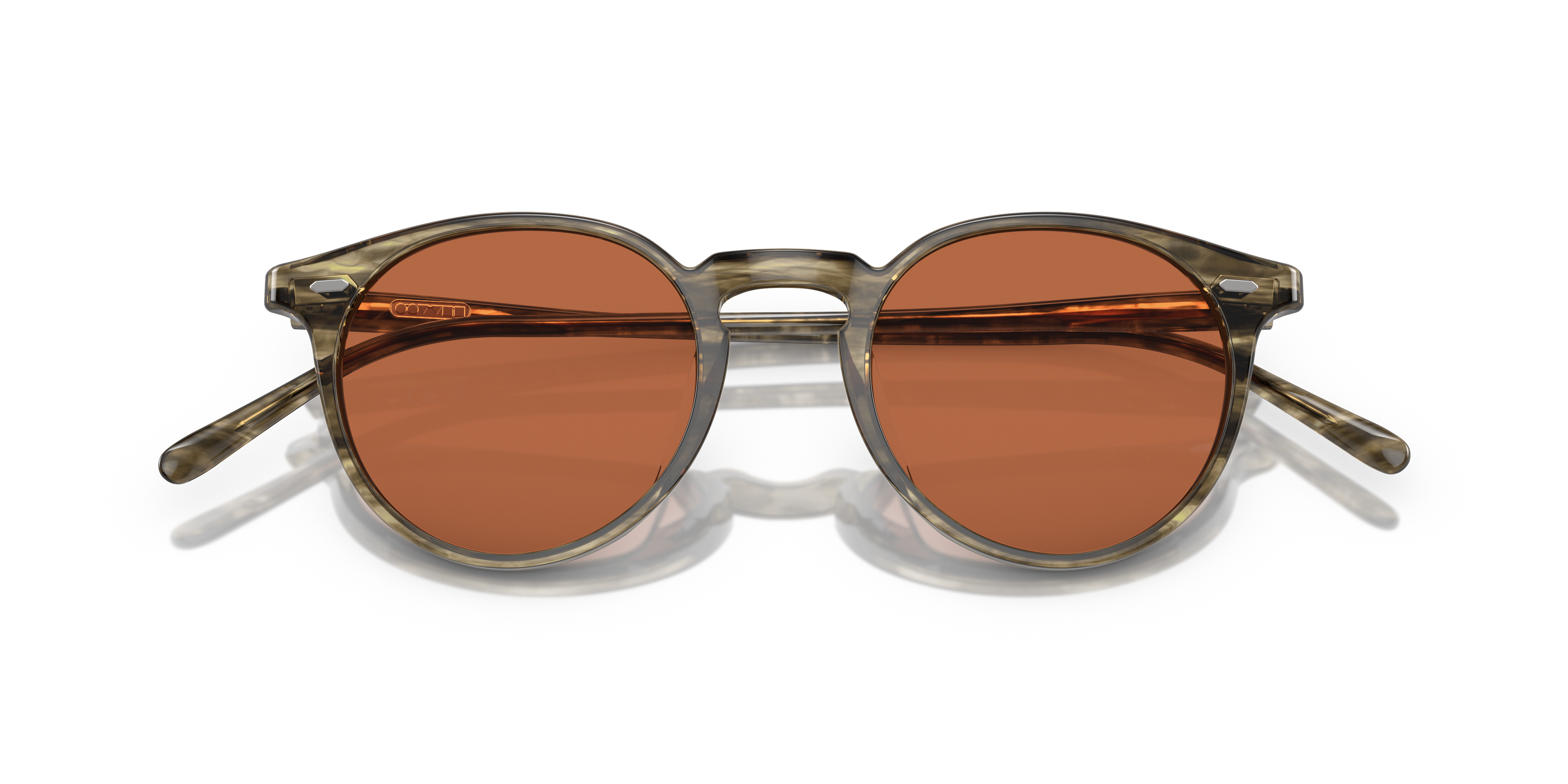 Oliver Peoples Uniseks Oliver Peoples OV5529SU N.02 SUN 173553 Zonnebrillen Acetaat Groente Bruin Pantos Normaa