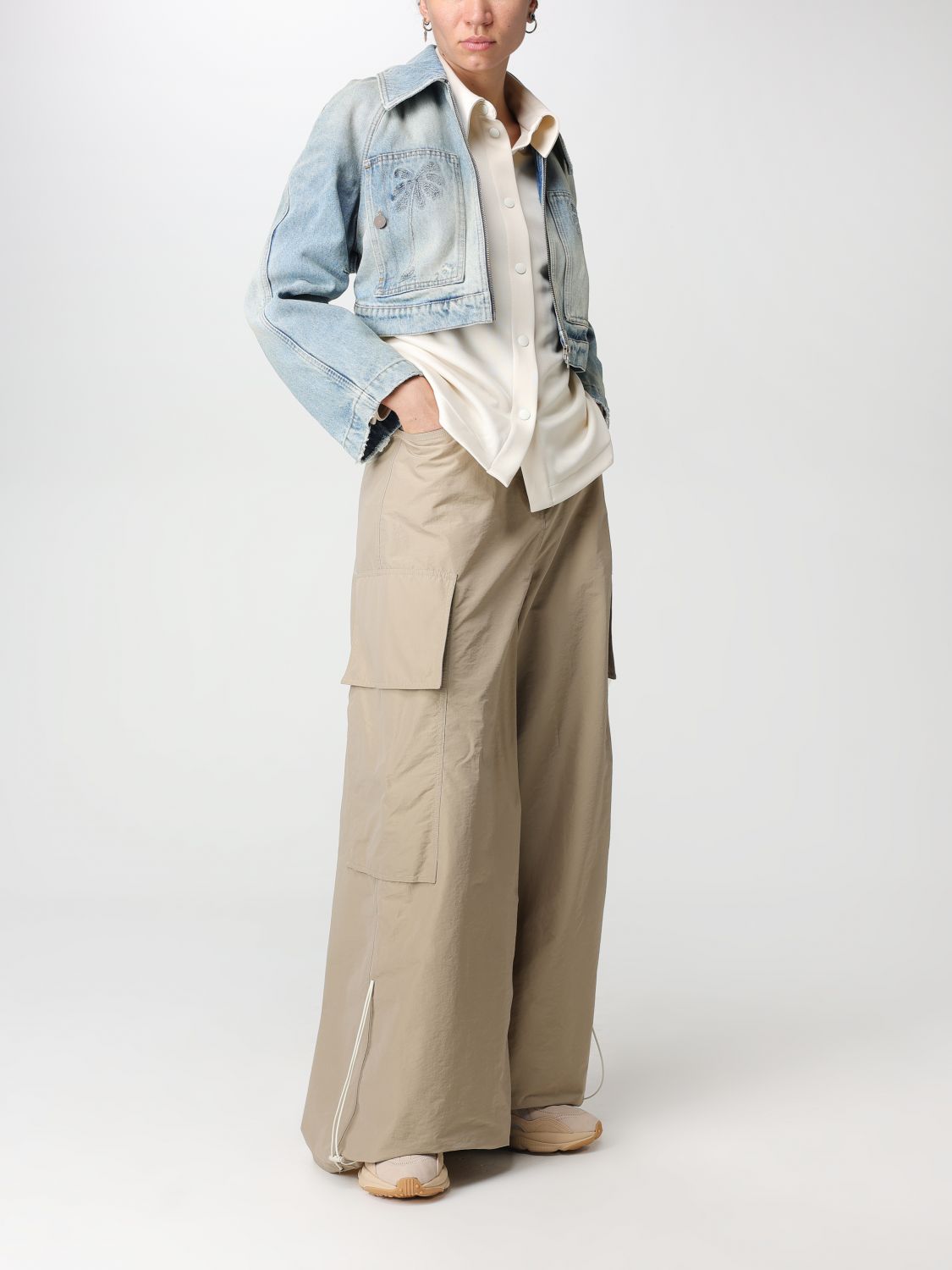 Trousers in technical fabric