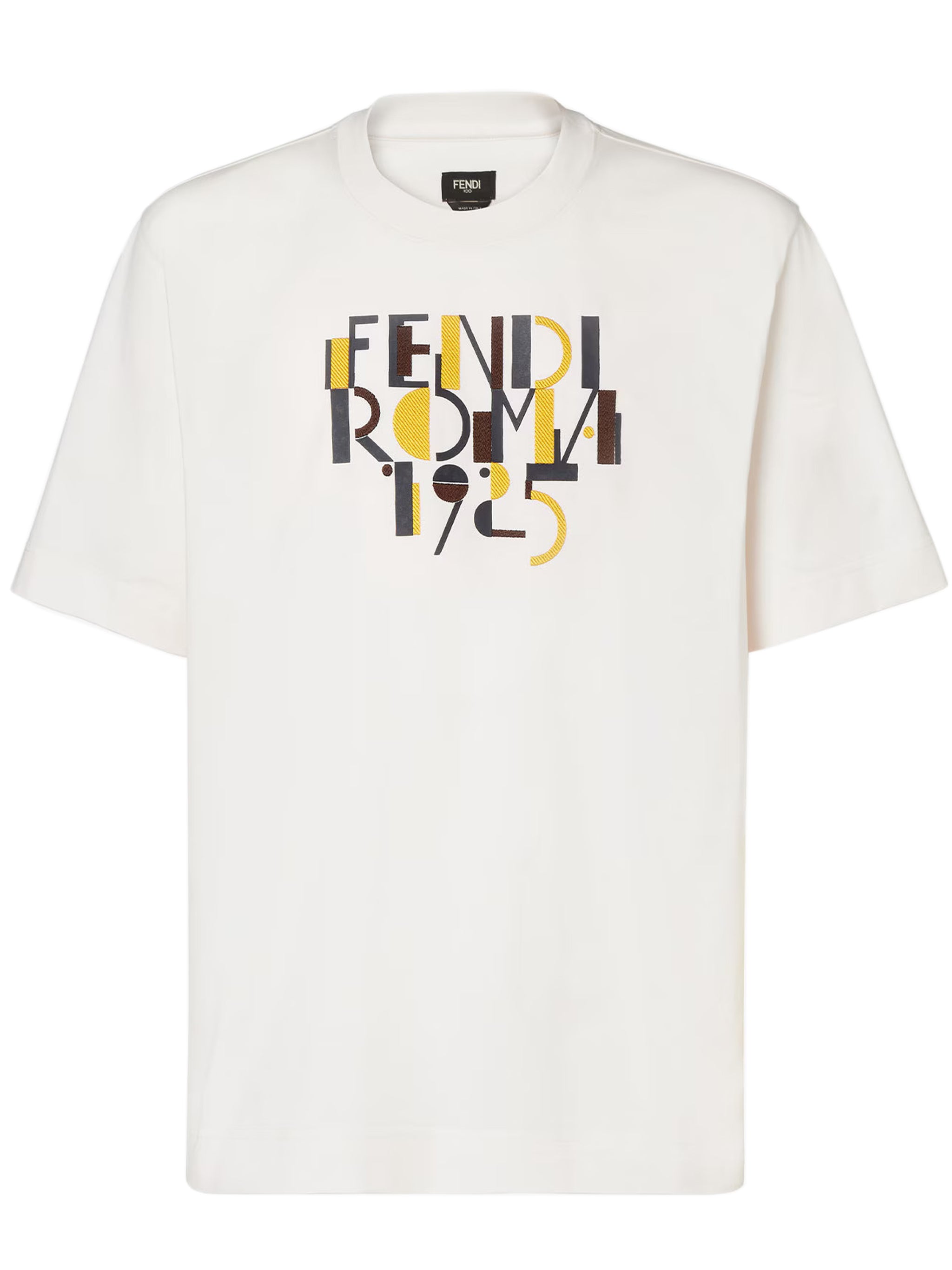 Regular-Fit T-Shirt with Crew Neck & Short Sleeves - Size 48