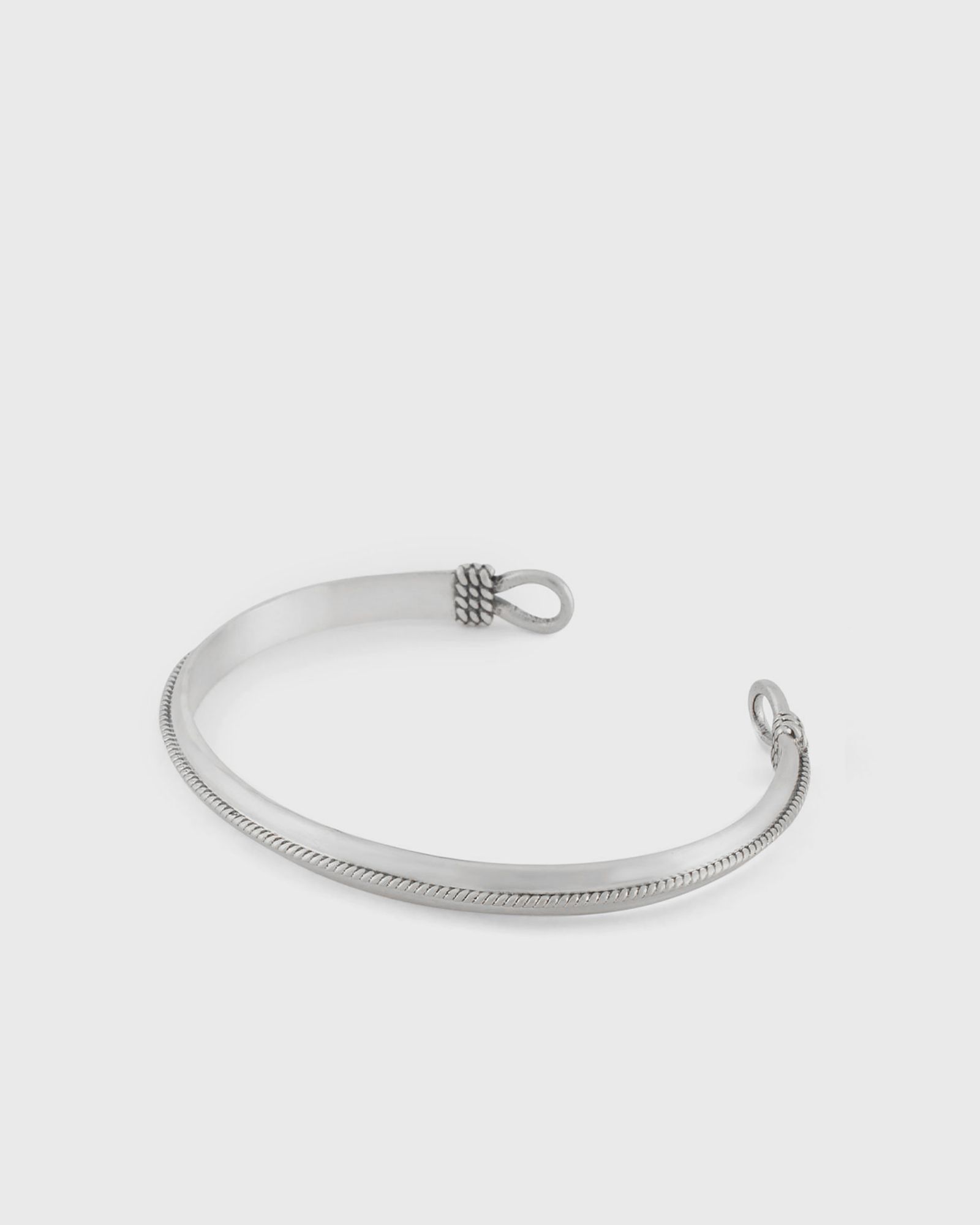 Silver Lasso Bangle silver male Jewellery now available at BSTN