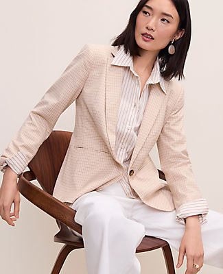 Ann Taylor The Hutton Blazer in Houndstooth