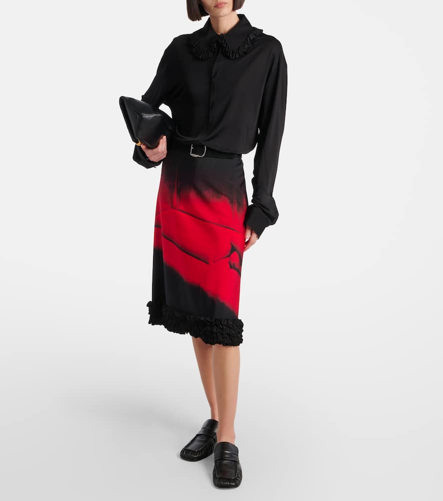 Ruffled blouse