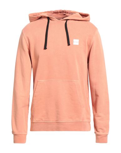 Man Sweatshirt Salmon pink Size L Cotton