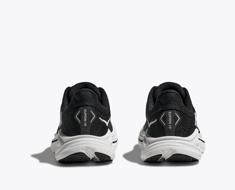 HOKA Clifton 10 Shoes in Black/White