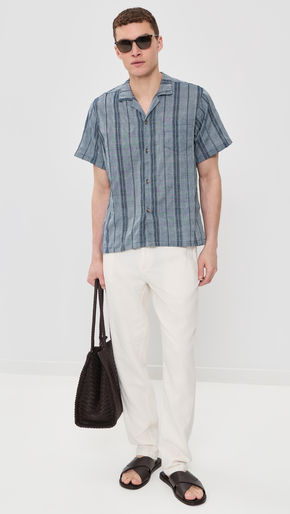 Rain Stripe Camp Shirt Rain Stripe