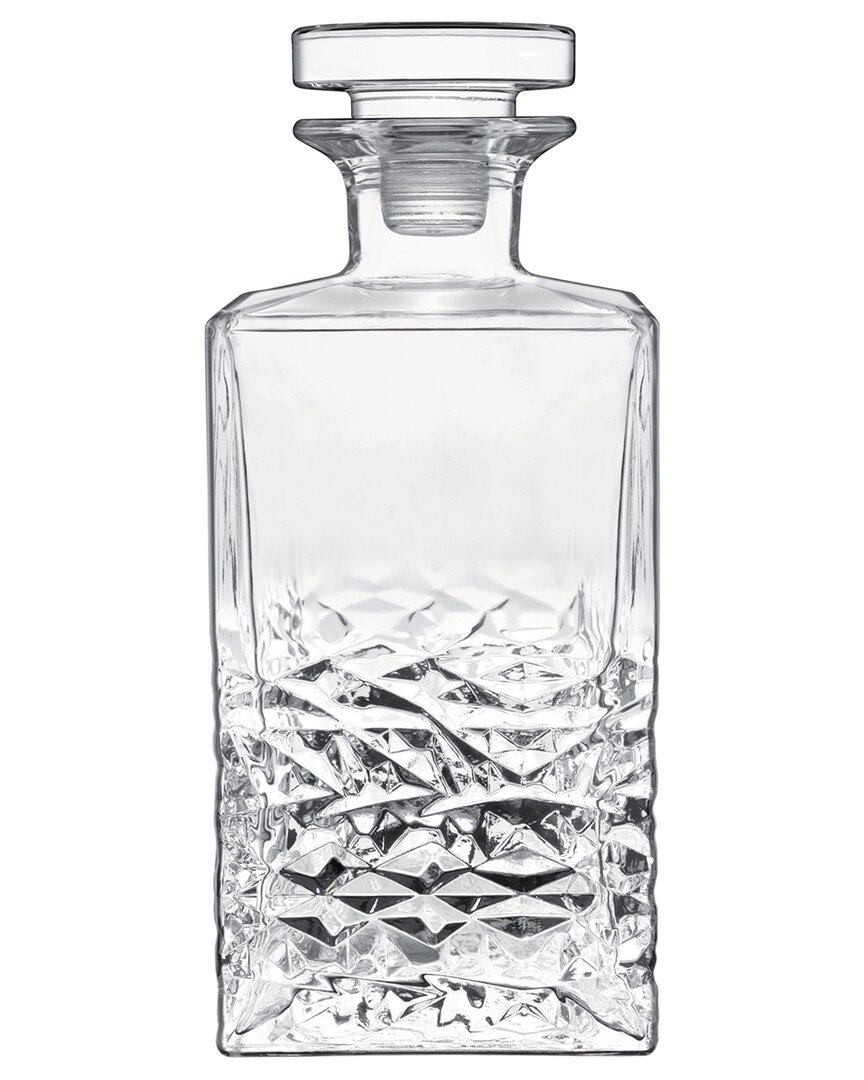 Luigi Bormioli Mixology 25.25Oz Textures Spirits Decanter With Airtight Glass Stopper