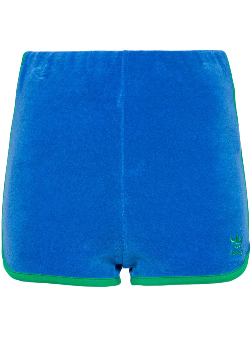 Trefoil-logo terry-cloth shorts - Blue