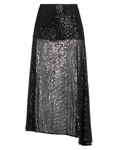 Woman Midi skirt Black Size 8 Polyester, Elastane