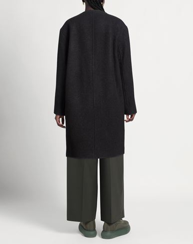 Woman Coat Black Size 4 Wool, Polyamide