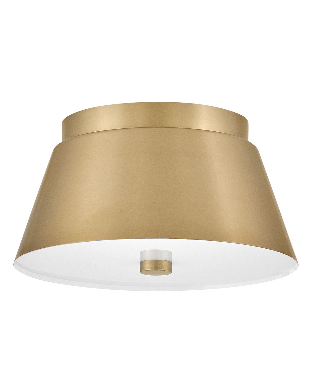 Lacquered Brass LED Flush Mount from the Tess Collection