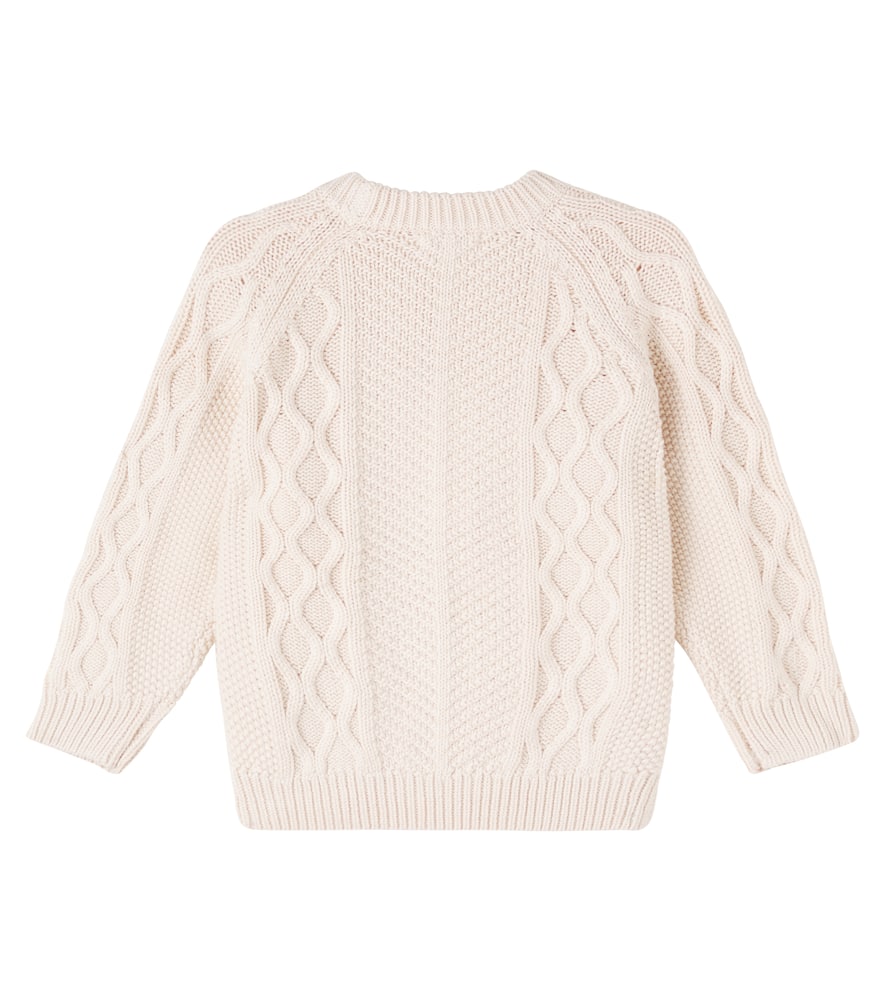 Callio cable-knit wool and cotton sweater