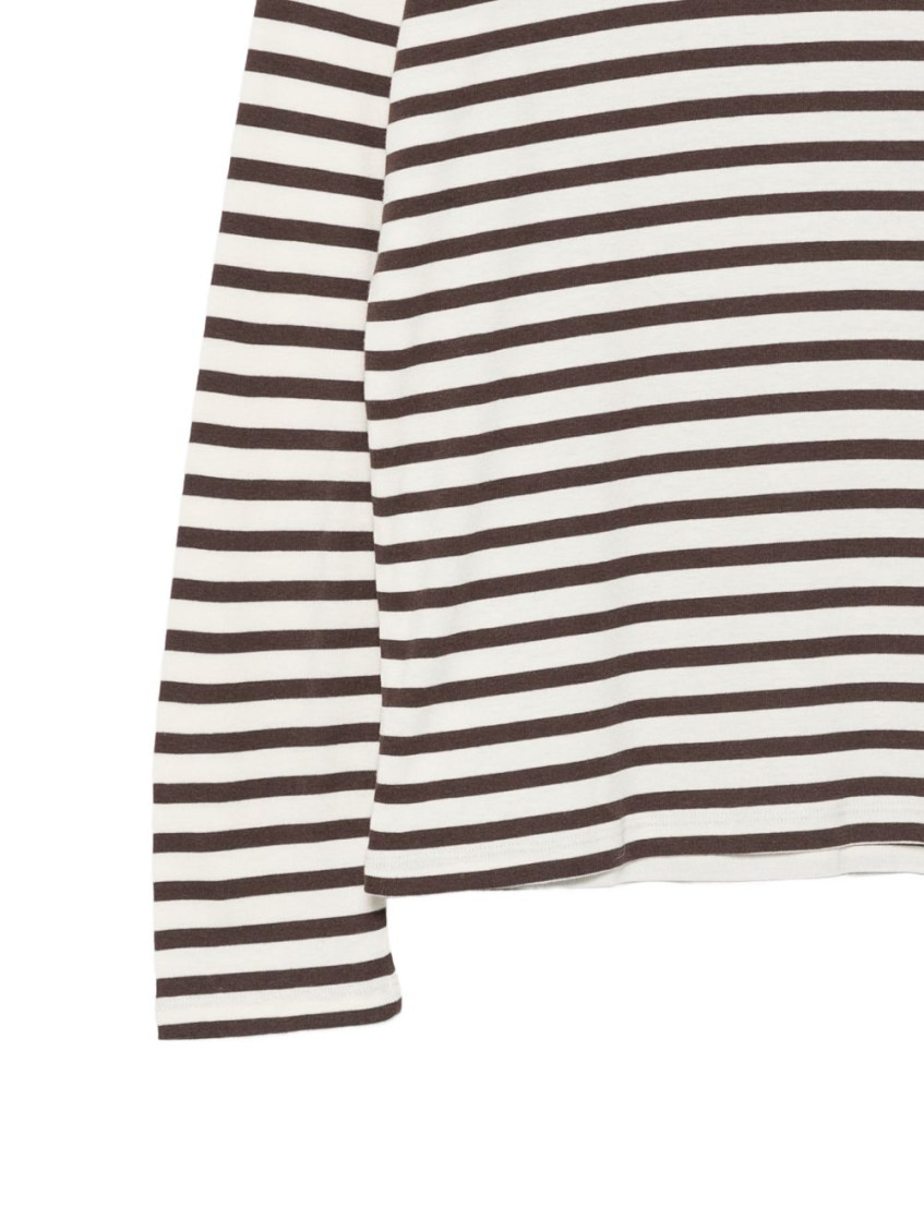 Striped Cotton Blend T-Shirt