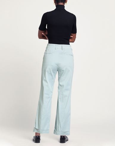 Woman Pants Sky blue Size 4 Cotton, Lycra, Elastane