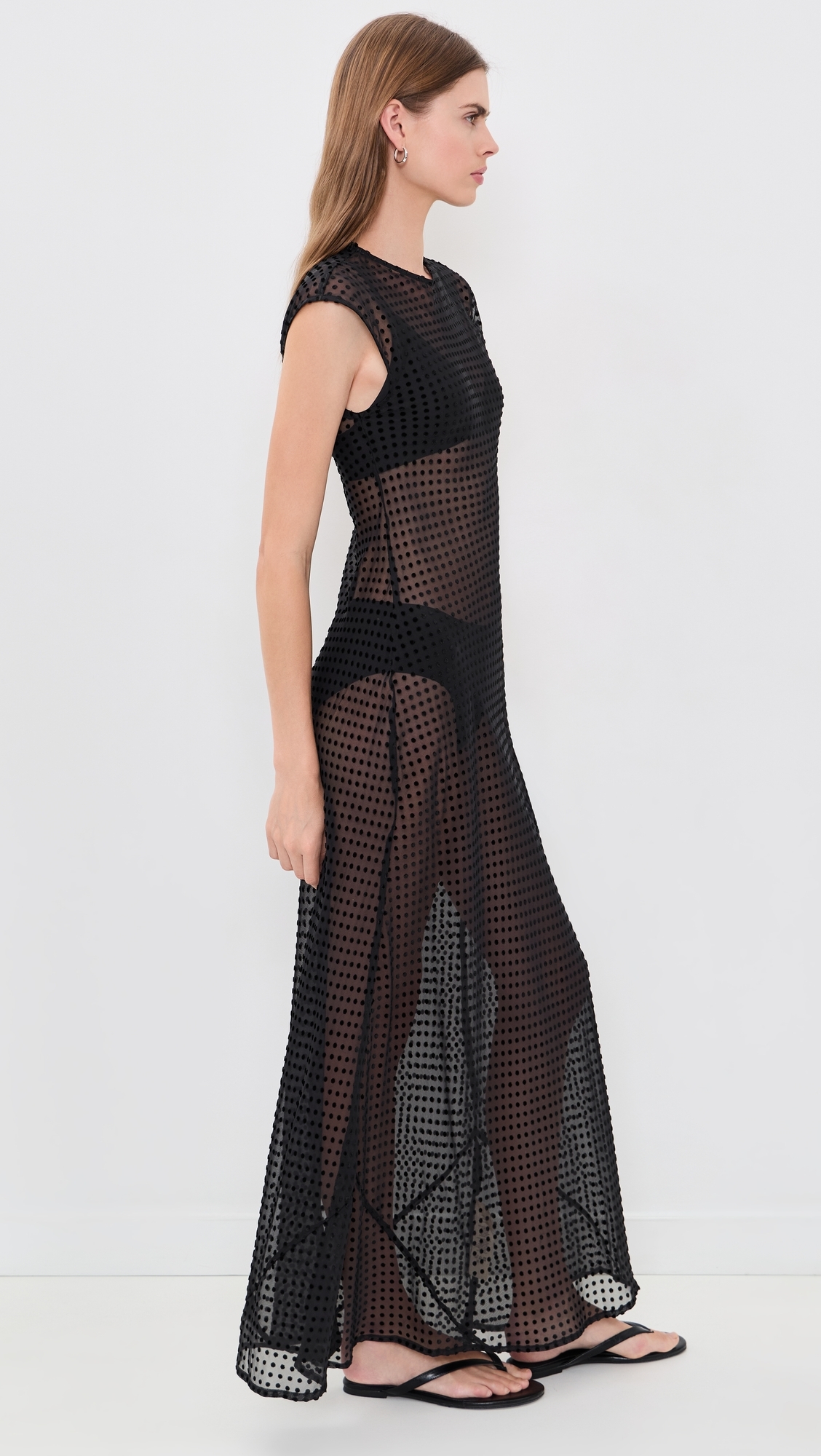 Grace Sheer Maxi Dress Black