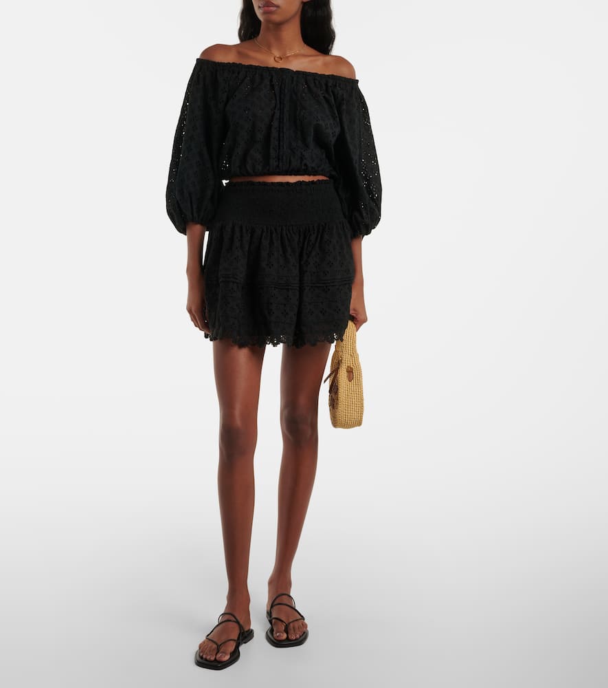 Galia cotton wrap skirt