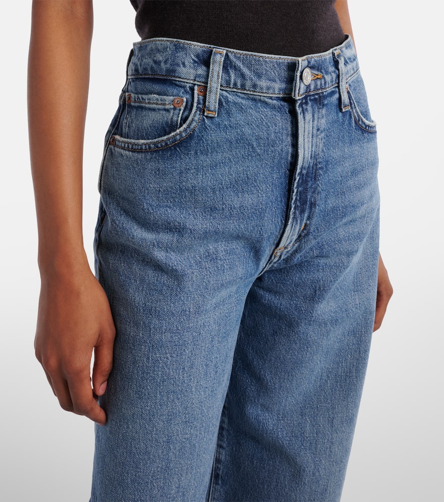 Harper Crop mid-rise wide-leg jeans