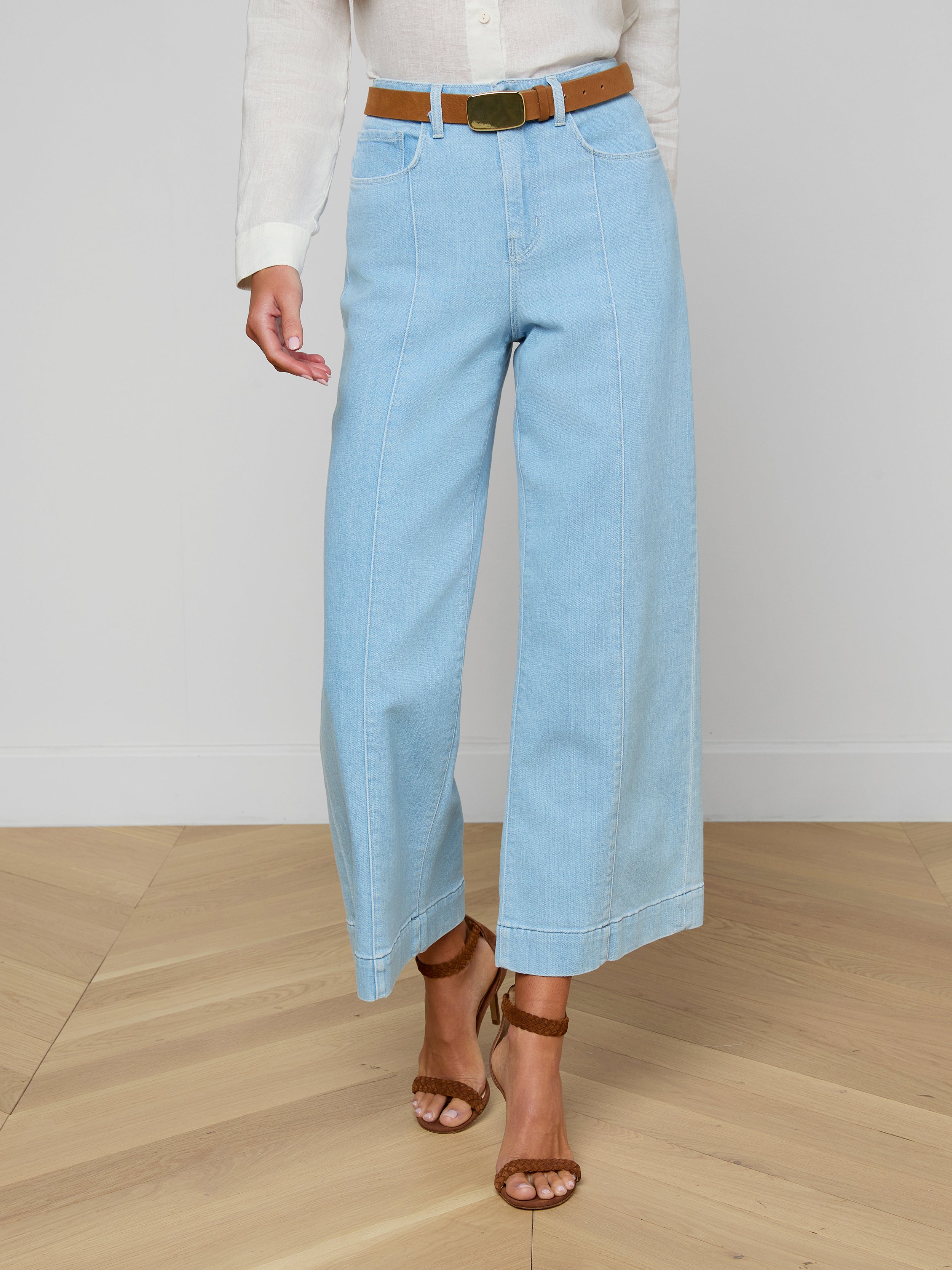 Houston Cropped Wide-Leg Jean In Bayridge