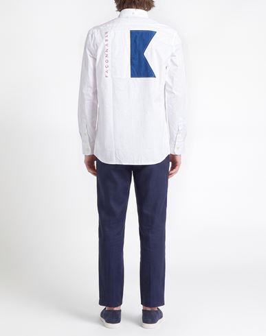 Façonnable Man Shirt White Size M Cotton