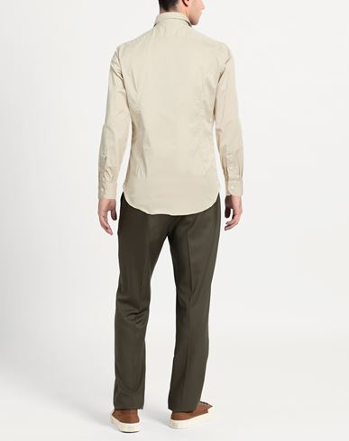Man Shirt Beige Size 15 Cotton