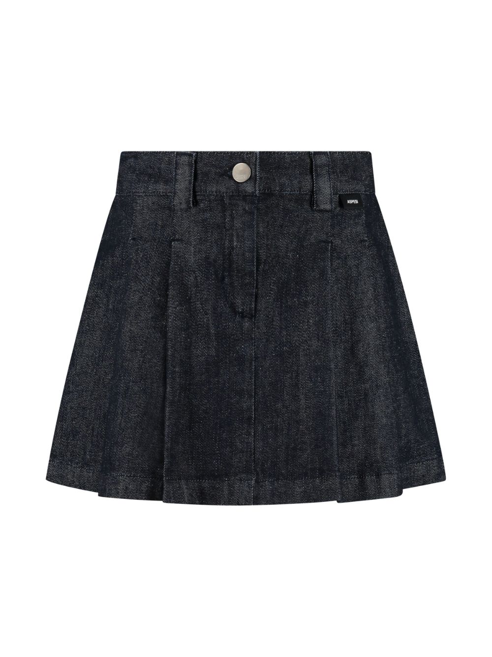 Pleated denim skirt - Blue