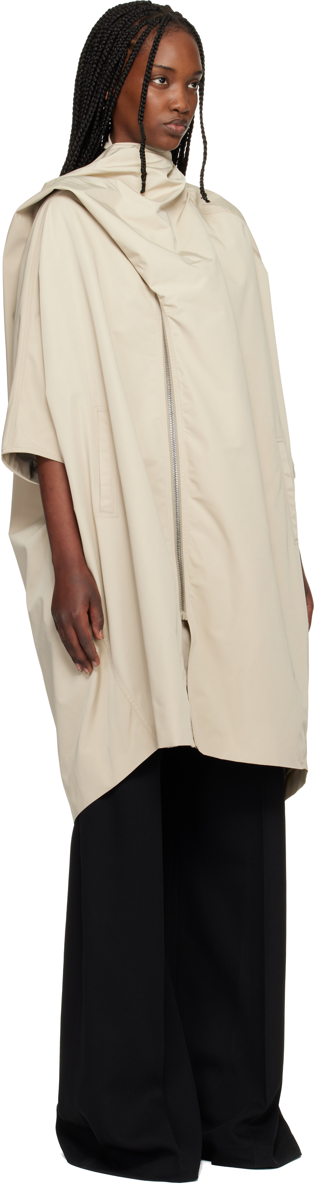 Off-White Temple Sail Biker Coat