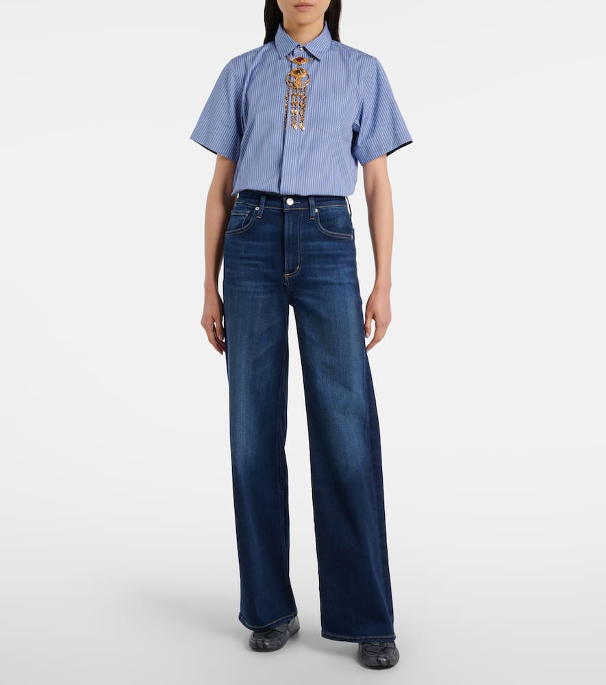 Lyra high-rise wide-leg jeans
