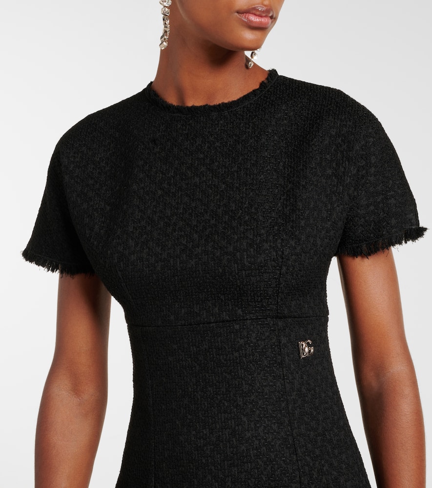 DG wool-blend tweed minidress