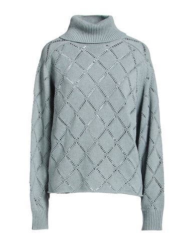 Woman Turtleneck Sky blue Size M Cashmere, Polyamide