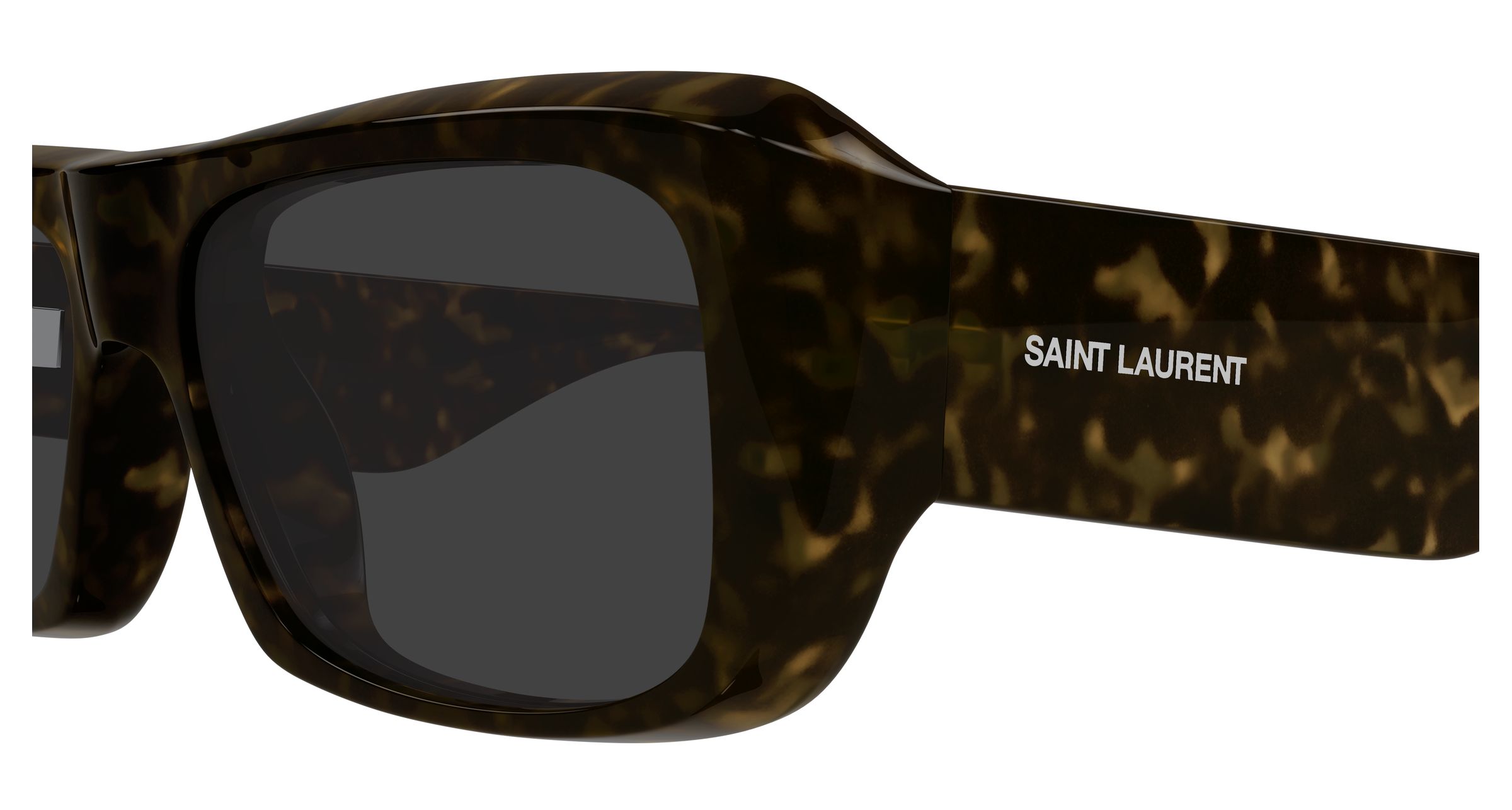 SAINT LAURENT Man SAINT LAURENT SL 869 002 Sunglasses Bio-injected Havana Grey Squared
