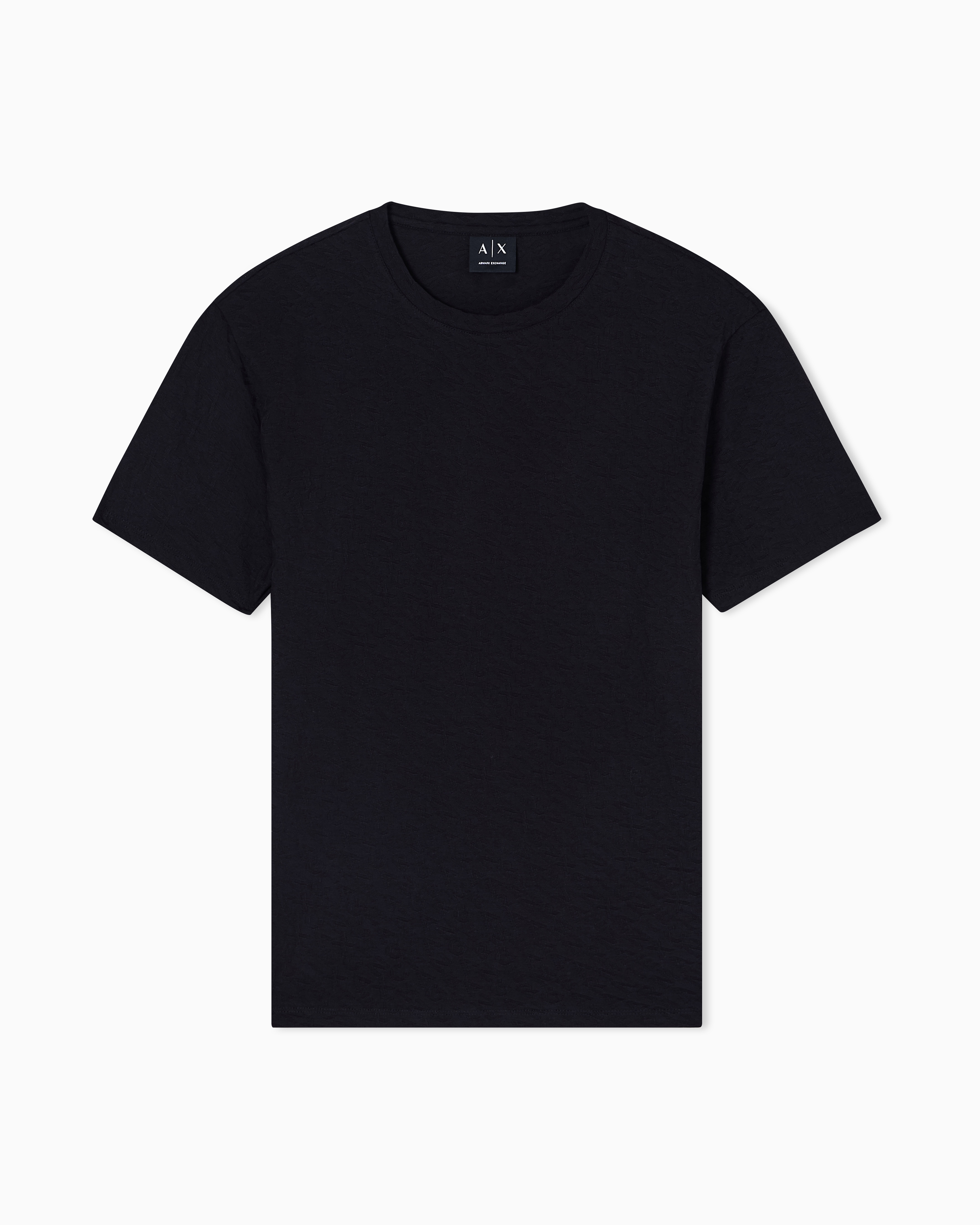 Slim Fit Mercerized Cotton Jacquard T-shirt
