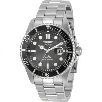 Invicta 30806 Men's Pro Diver Gunmetal Dial Bracelet Quartz Watch